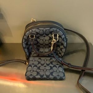 Lovely blue jeans purse